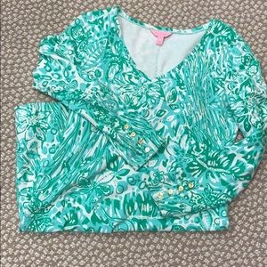 SZ M Lilly Pulitzer long sleeve mini dress